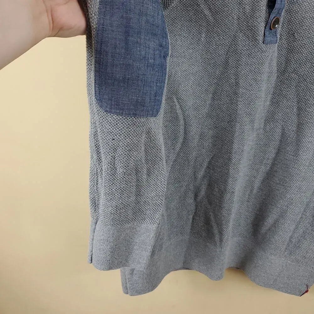 Banana Republic Heritage Texture Long Sleeve Tee Size L
